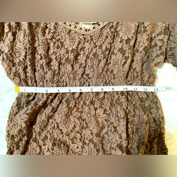 Rod’s Western Wear brown lace shirt women’s large - Picture 8 of 10